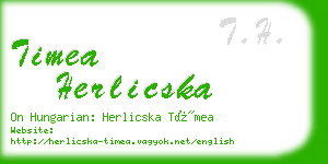 timea herlicska business card